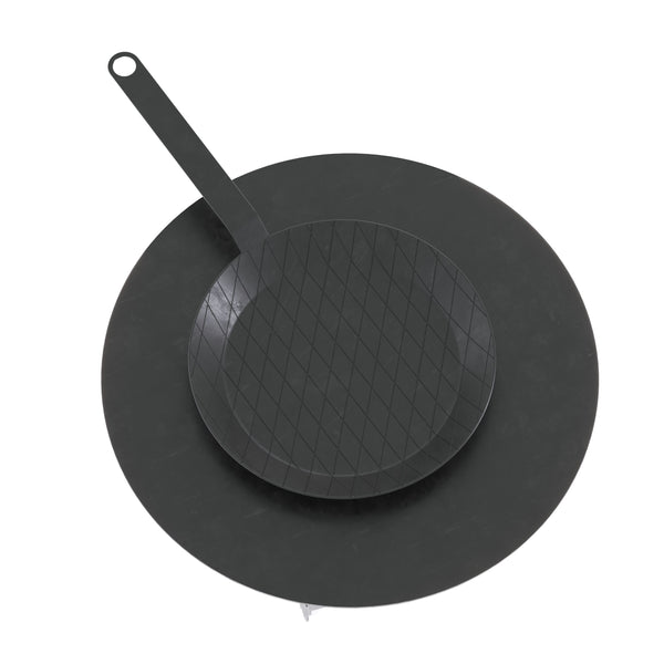 Réchaud Rocket avec plaque de cuisson et poêle 36 x 14 x 57 cm