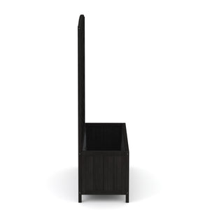 Rankgitter mit Blumenkasten schwarz