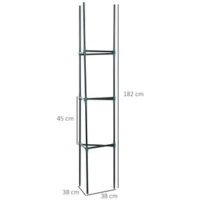 Rankhilfe 3er-Set Pflanzengitter modulares Design