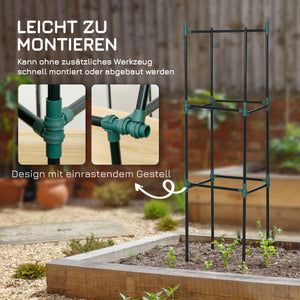 Rankhilfe 3er-Set Pflanzengitter modulares Design