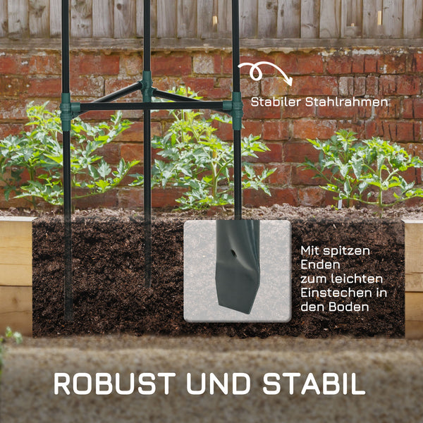 Rankhilfe 3er-Set Pflanzengitter modulares Design