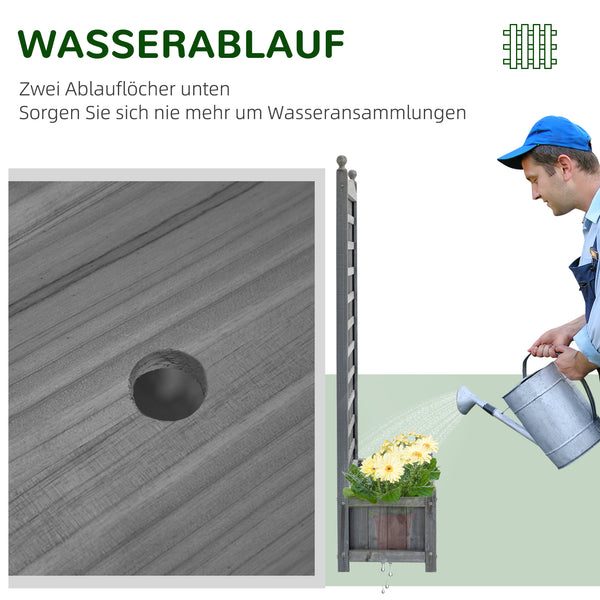 Rankhilfe Rosenbogen mit Pflanzkasten Trennwand