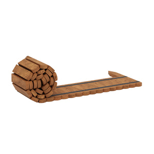 Rasenkante Beetumrandung Holz 200 x 20 cm braun