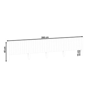 Rasenkante Beetumrandung Holz 200 x 30 cm braun