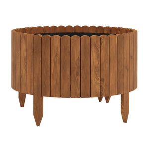 Rasenkante Beetumrandung Holz 200 x 30 cm braun