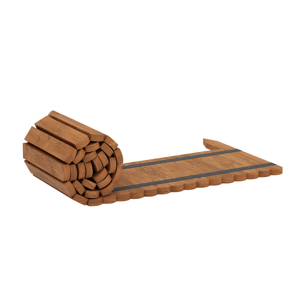 Rasenkante Beetumrandung Holz 200 x 30 cm braun