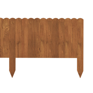 Rasenkante Beetumrandung Holz 200 x 30 cm braun
