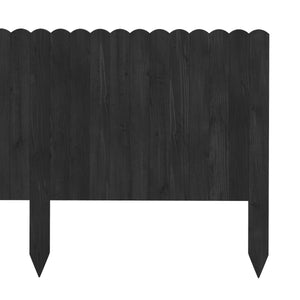 Rasenkante Beetumrandung Holz 200 x 40 cm schwarz