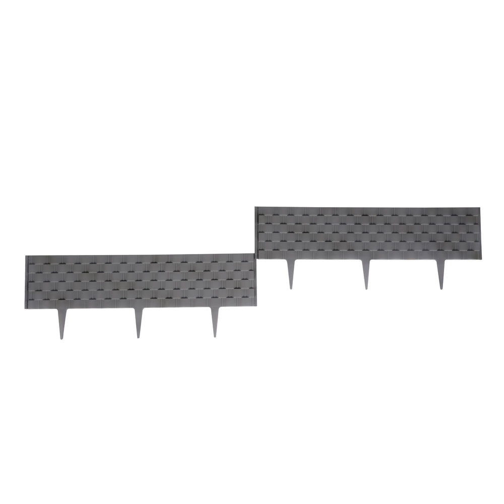 Bordatura per prato effetto rattan antracite set da 50 pezzi