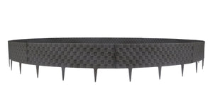 Rasenkante Rattanoptik anthrazit 50er Set