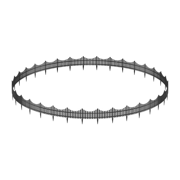 Rasenkante Beetumrandung 17er Set schwarz
