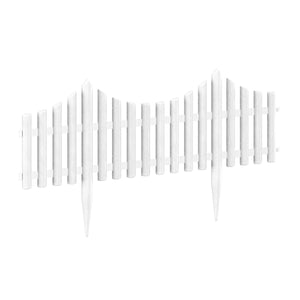 Rasenkante Beetumrandung 17er Set weiss