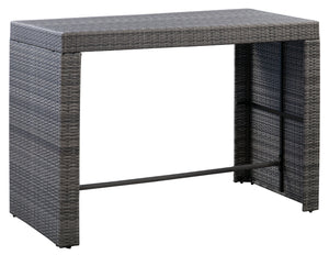 Rattan Bar Set grau