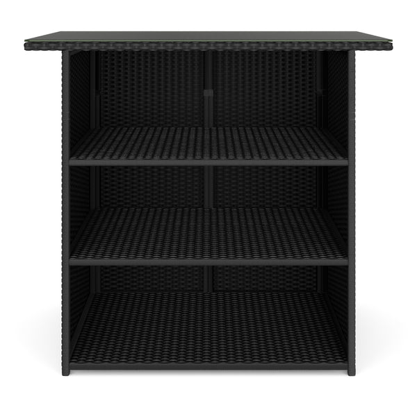 Rattan Bartheke MILANO schwarz