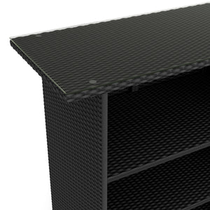 Rattan Bartheke MILANO schwarz