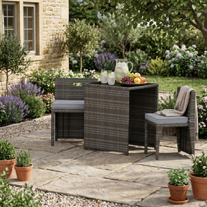 Rattan Bistroset KANKUN braun