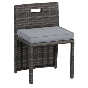 Rattan Bistroset KANKUN braun