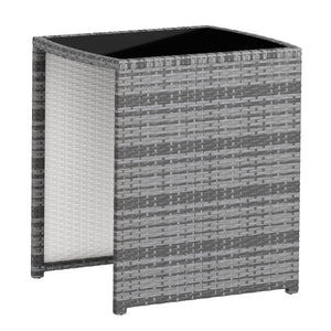 Rattan Bistroset KANKUN grau
