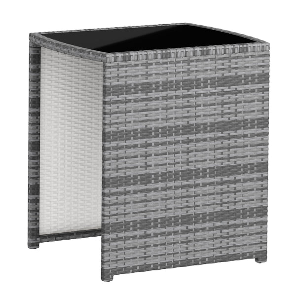 Rattan Bistroset KANKUN grau