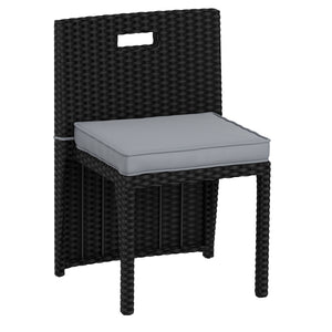 Rattan Bistroset KANKUN schwarz