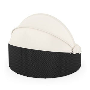 Rattan Sonneninsel CARPI schwarz
