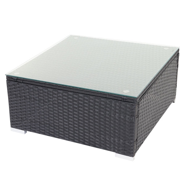 Rattan Gartenlounge Sitzgruppe Brescia ~ mit&nbsp;Kissen Creme