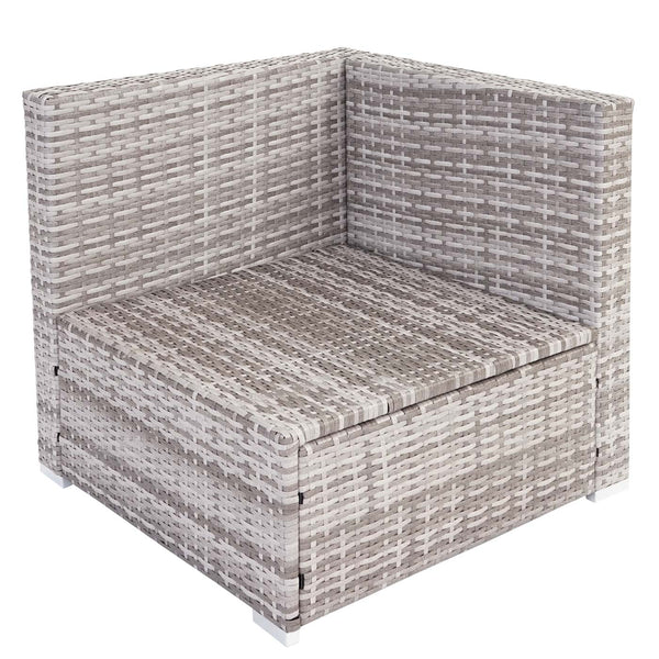 Rattan Gartenlounge Sitzgruppe Brescia ~ mit&nbsp;Kissen Creme