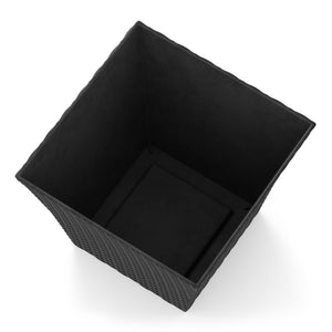 Blumentopf Rattan 38 x 38 x 31 cm 8er Set schwarz
