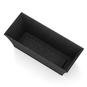 Blumentopf Rattan 61 x 21 x 21 cm 8er Set schwarz