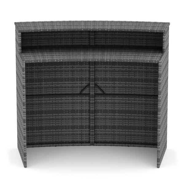 Bartheke Rattan TROPEA grau