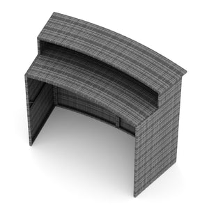 Bartheke Rattan TROPEA grau