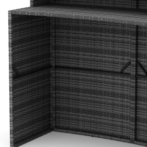 Bartheke Rattan TROPEA grau