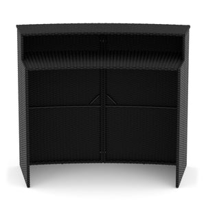 Bartheke Rattan TROPEA schwarz