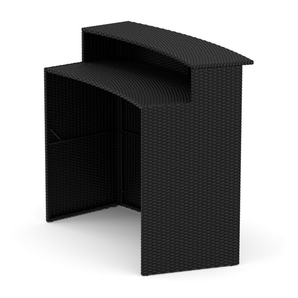 Bartheke Rattan TROPEA schwarz