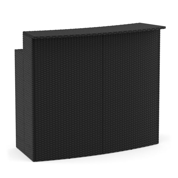 Bartheke Rattan TROPEA schwarz