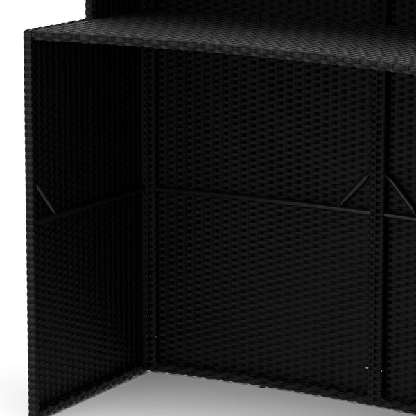 Bartheke Rattan TROPEA schwarz