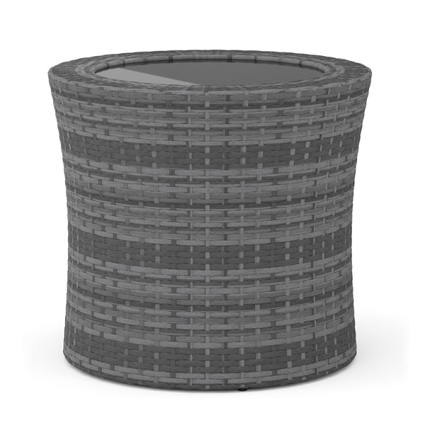 Gartenmöbelset Rattan BROOKLYN stapelbar grau