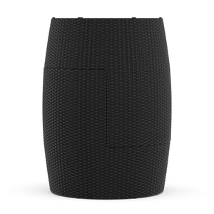 Gartenmöbelset Rattan BROOKLYN stapelbar schwarz