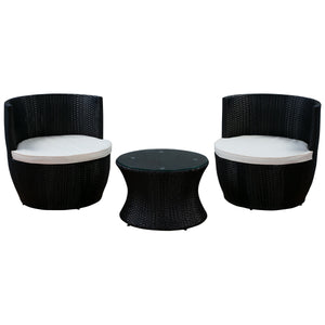 Rattan Lounge stapelbar Turm