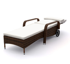 Rattan Gartenliege MAYA braun