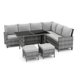 Rattanlounge ADRIANUS grau