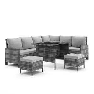 Rattanlounge ADRIANUS grau