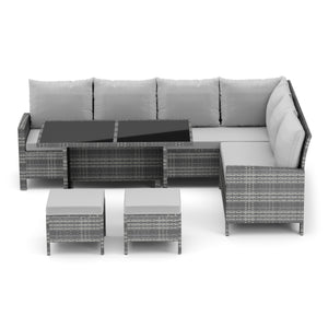 Rattanlounge ADRIANUS grau