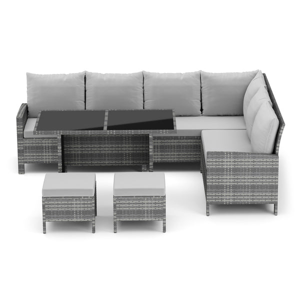 Rattanlounge ADRIANUS grau