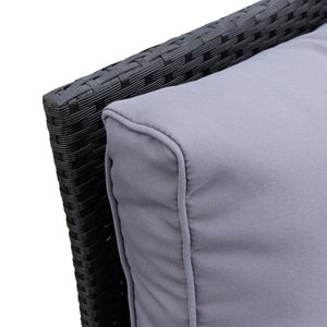 Rattanlounge BARI anthrazit
