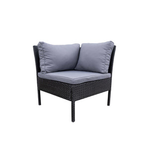 Rattanlounge BARI anthrazit