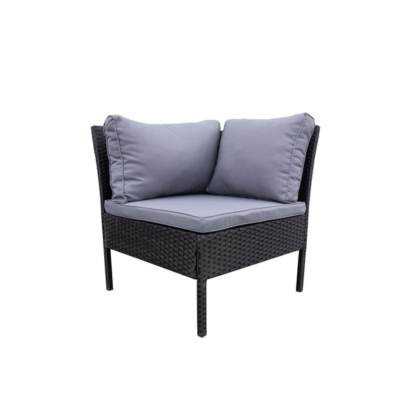 Rattanlounge BARI anthrazit