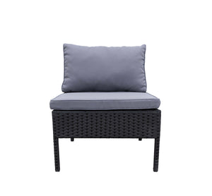 Rattanlounge BARI anthrazit