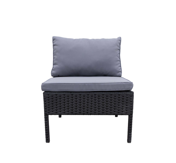 Rattanlounge BARI anthrazit