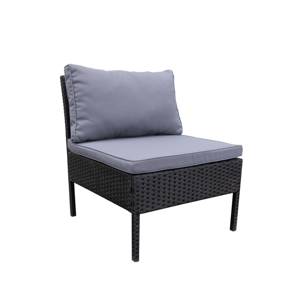 Rattanlounge BARI anthrazit